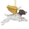 Design Toscano Honor the Pooch: Pointer Holiday Dog Angel Ornament - 4 of 4