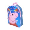 Girls Peppa Pig Small Mini Backpack 11" Smiles and Flowers - 3 of 4