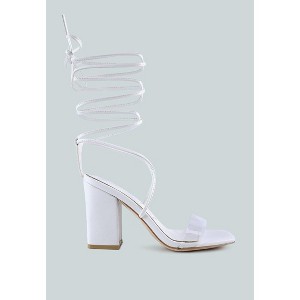 Strappy Tie-Up Block Heels Women Sandals - 1 of 4