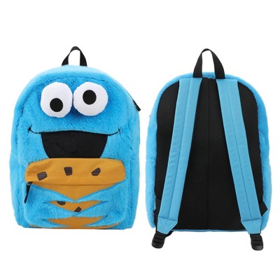 Sesame Street Cookie Monster 17” Blue Backpack