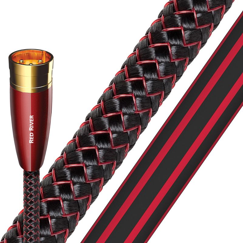 AudioQuest Red River Male XLR to Female XLR Cable - 6.56 ft. (2m) - 2-Pack, 1 of 3