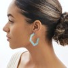 SHINE by Sterling Forever Resin Hex Hoops - 2 of 2