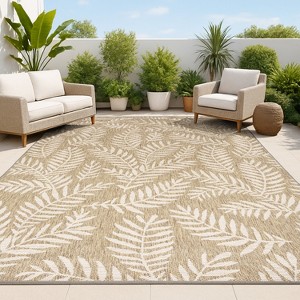 JONATHAN Y Nevis Palm Frond Indoor/Outdoor Area Rug - 1 of 4
