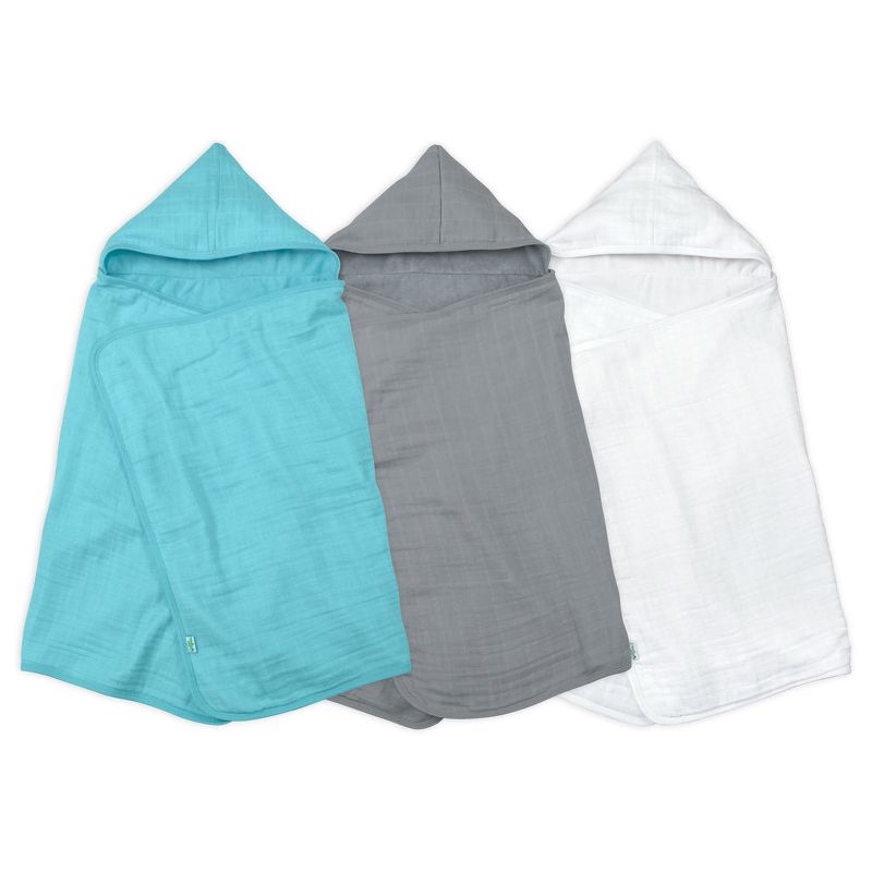 Muslin Hooded Towel made from Organic Cotton, 2 of 3