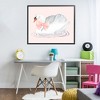 Stupell Industries White Swan with Pink Ribbon Framed Giclee Art - 3 of 4
