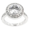 Slickblue Contemporary Gatsby 5.5 Ct. Engagement Ring for Women - Clear Cubic Zirconia Center Stone, Size 5-10 - 2 of 4