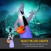 Whisen Halloween Inflatables Pumpkin Reaper, Skeleton Skull & Build-in LED - 3 of 4