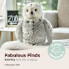 Bearington Blizzard Plush Snowy Owl Stuffed Animal with Ultra-Soft White Fur, 10" - 3 of 4