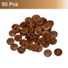 Unique Bargains Wooded Sewing DIY Craft Clothing Sewing Round Buttons 50 Pcs - 3 of 4