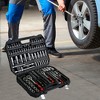 Maggift Tool Box, Locking Manual Multi-Tool Set, Household Essentials College Dormitory Car Emergency Tool Kit Portable Box, Black, 17.9"*13.6"*3.7" - 3 of 4