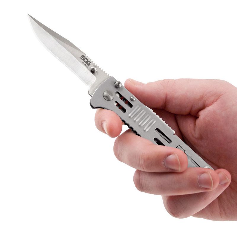 SOG SlimJim Folding Pocket Knife with Reversible Carry Clip, 4 of 12