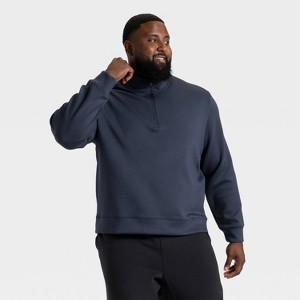 Men's Sleek Spacer Half Zip Sweatshirt - All In Motion™ - 1 of 3