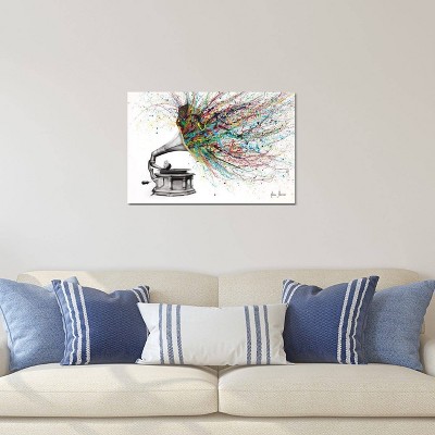 12" x 18" Vibrant Music Explosion Canvas Art by Ashvin Harrison