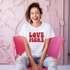 Simply Sage Market Women's Love You More Cursive Short Sleeve Graphic Tee - 2 of 4