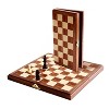 WE Games Magnetic Folding Walnut Wood Travel Chess Set - 11 in. - 2 of 4