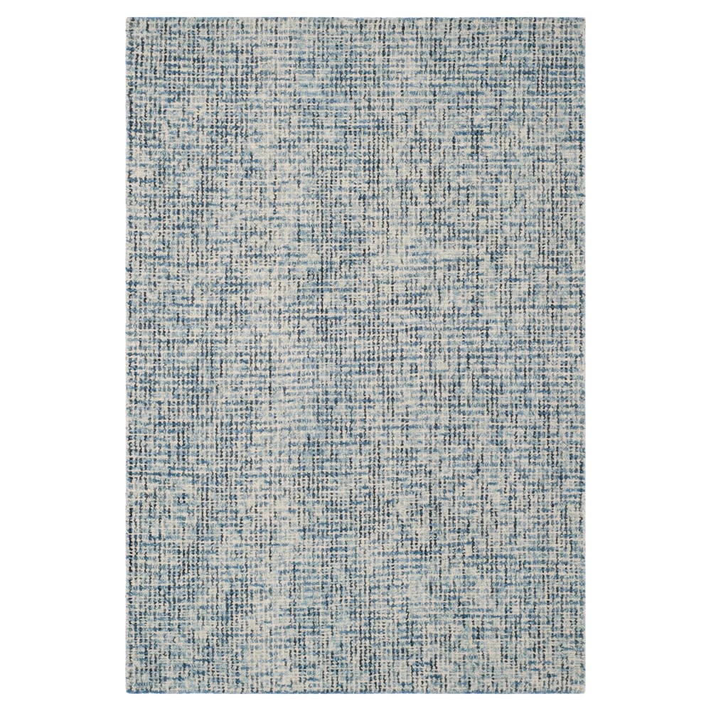 4'x6' Blue/Charcoal Abstract Tufted Area Rug - Safavieh