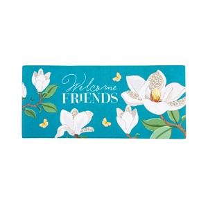 Evergreen Leopard Magnolia Welcome Sassafras Indoor Outdoor Switch Doormat 1'10"x10" Multicolored - 1 of 1