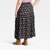 Women's Printed Maxi Skirt - Universal Thread™ Black - 2 of 3
