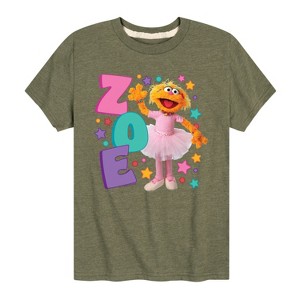 Boys' - Sesame Street - Zoe Short Sleeve Graphic T-Shirt - 1 of 4