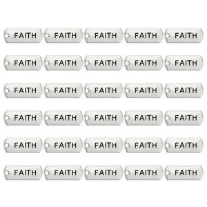 Unique Bargains Metal Bulk Elegant DIY Crafts Jewelry Making Word Pendant 30 Pcs - 1 of 4