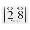 Unique Bargains Vintage Wood Block Reusable Display Desk Calendar 1 Pc - 3 of 4