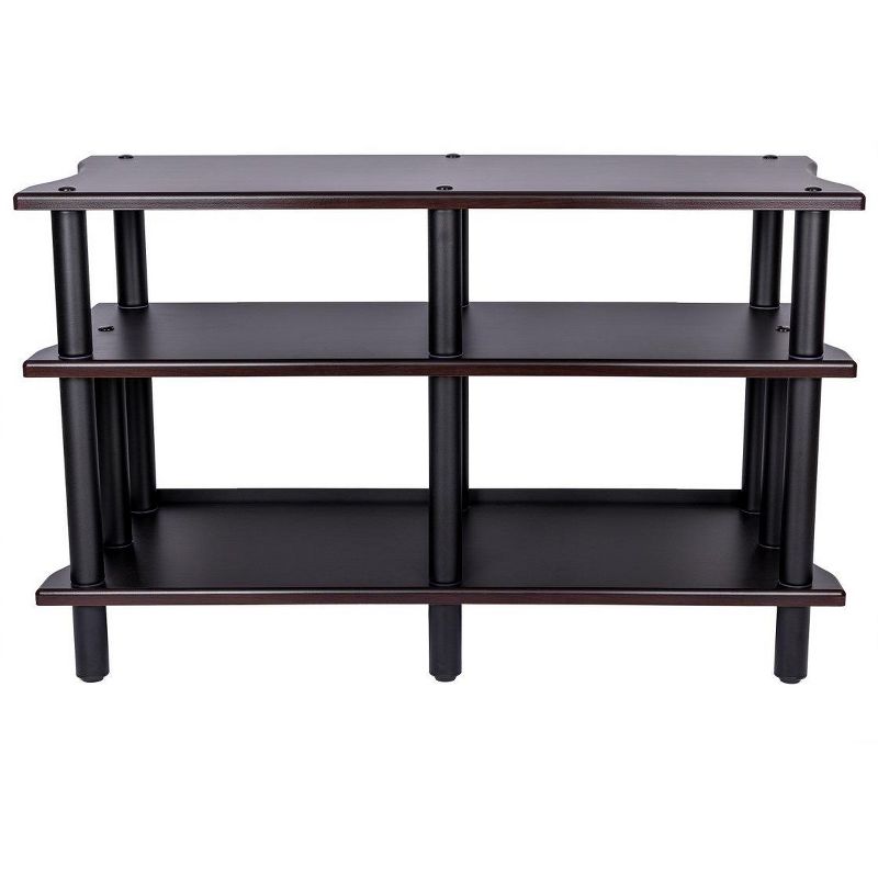 Monolith Double-Wide 3-Tier AV Stand Espresso 300LBS Weight Capacity Per Shelf Organize and Display AV Components Home Theater or Entertainment System, 2 of 6