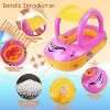 CoolWorld"Car-Shaped Baby Inflatable Pool Float with Sun Canopy for Toddlers 1-3 Years - Swim Ring Toy"DarkBlueLightBlue&Pink - 2 of 4