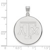 Black Bow Jewelry 14k White Gold Texas A&M Aggies NCAA Extra Large Pendant - 2 of 3