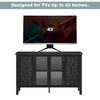 CAVINAS Modern TV Stands and Consoles, 47.2" TV Stand for TVs up to 43 Inches, Entertainment Center Media Console Cabinet with 3 Spacious Cabinets - 4 of 4