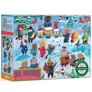 eeBoo: Yumi's Winter Carols, 20 Piece Puzzle, 15x11" Jigsaw, Kids 3+ - 1 of 4