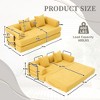 KTMBDW Sleeper Sofa Bed, Corduroy Folding Mattress Couch with Fixed-Shape Frame, Floor Sofa Lounge Couch for Living Room Bedroom - 4 of 4