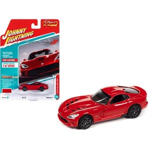 2014 Dodge Viper SRT Adrenaline Red "Classic Gold Collection" Ltd Ed to 8956 pcs 1/64 Diecast Model Car by Johnny Lightning - 1 of 3