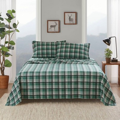 Sapphtopaz Twin/Full/Cal King Comforter Set Plaid with 1 Flat Sheet,1 Fitted Sheet,1/2 Pillowcase,Bed Set Coverlet for All Seasons,Machine Washable