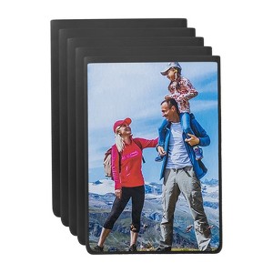 Unique Bargains PP Pocket Design Magnetic Frames for Refrigerator 5 Pcs 2.5" x 3.5" - 1 of 4