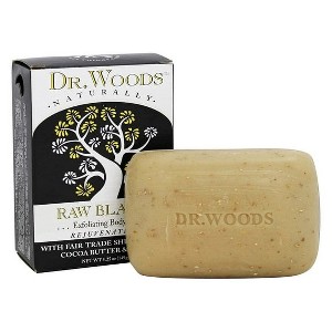 Dr. Woods Exfoliating Body Bar Soap Raw Black 5.25 Oz - 1 of 4