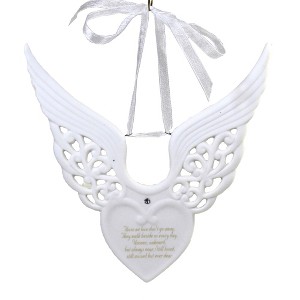 ROMAN, INC 6.0 Inch Memorial Wing Ornament Bereavement Sympathy Loss Tree Ornaments - 1 of 3