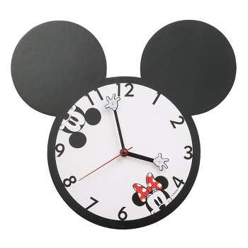 Disney Mickey & Minnie Mouse Shaped Deco Wall Clock