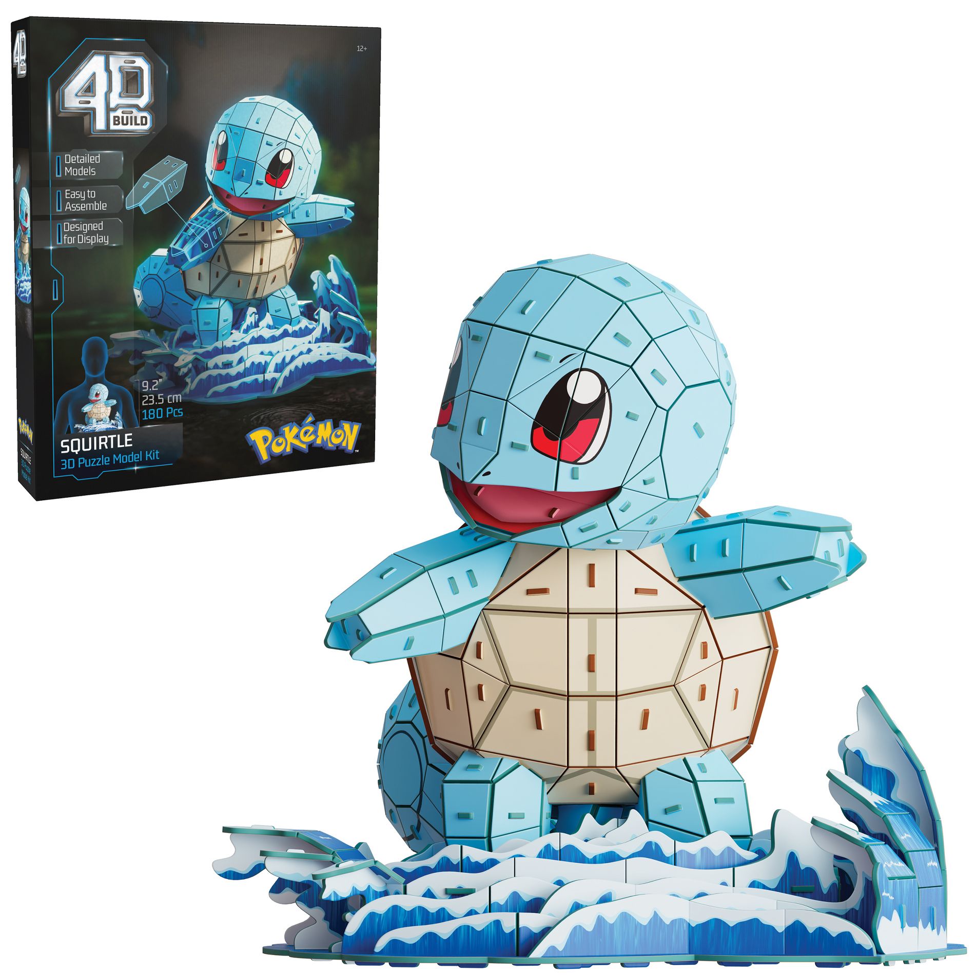 Pokemon 4D Build Squirtle 3D Model Kit Puzzle 180pc