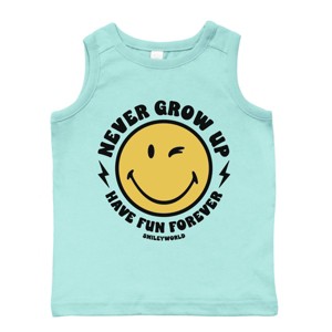 The Juniper Shop SmileyWorld Never Grow Up Toddler Tank - 1 of 4
