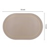REGALWOVEN Faux Leather Kitchen Washable Heat Resistant Table Placemats 6 Pcs - 4 of 4