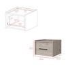 NicBex 13.8 inch Wide Floating Nightstand with 1 Drawer,Wall-Mounted Side Table with Sleek Handle,Bedside Table for Bedroom,Living Room - 3 of 4