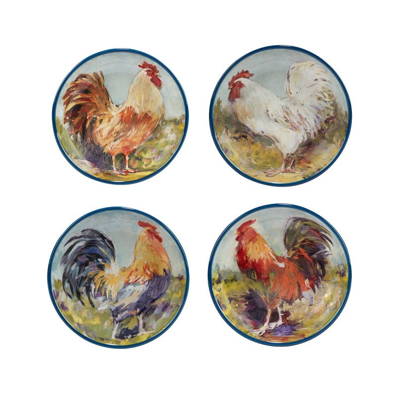 Set of 4 Rooster Meadow Soup Bowls - Certified International, 1 of 8