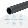 Unique Bargains PVC Water Plumb DIY Crafts High Impact Rigid Round Pipes 8" Length - 3 of 4
