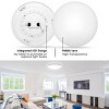 DORESshop 13 in. White Round Dimmable LED Flush Mount Ceiling Light in Daylight White 6000K with ETL Certified - 4 of 4