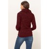 Hello Miz Women's Cowl Neck Long Sleeve Maternity Knit Sweater Top - 4 of 4