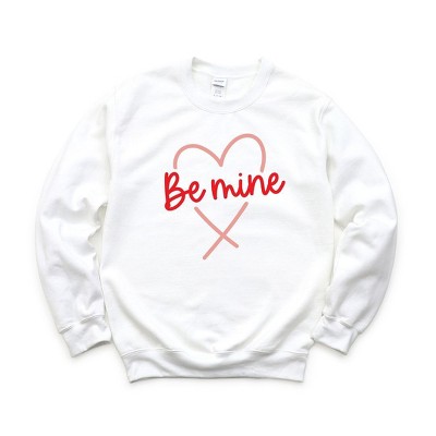 Simply Sage Market Women's Graphic Sweatshirt Be Mine Heart Colorful