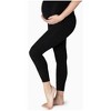 Women's Black Color Maternity Leggings Pregnancy Pants - image 3 of 4