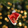 Northlight 2.25" Red and Silver Sneakers Glass Christmas Hanging Ornament - 2 of 4