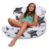 27" Coronado Lounger Canvas Bean Bag Chair - Posh Creations - 3 of 4