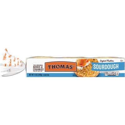 Thomas' Sourdough English Muffins - 12oz/6ct